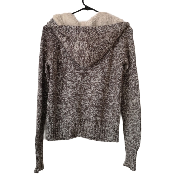 Le Garage Knot Button-up Faux-fur Hoodie - Picture 2 of 9